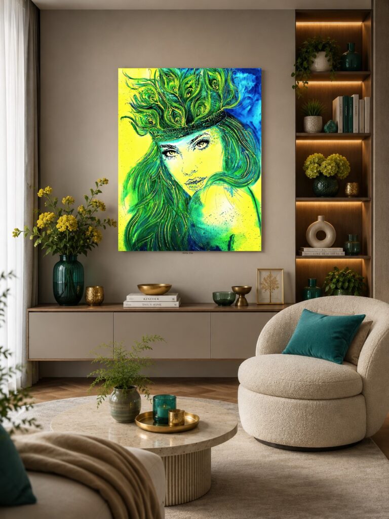 PEACOCK QUEEN
Her presence speaks for itself — without words, without the need to prove.
Confident, radiant, and naturally magical… a woman who knows her worth and lives it in every moment.