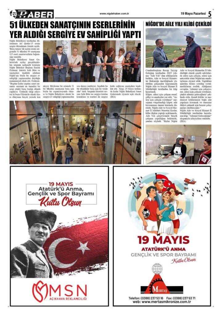 PEACE NOW -International Art Exhibition, Nigde, Turkey 
