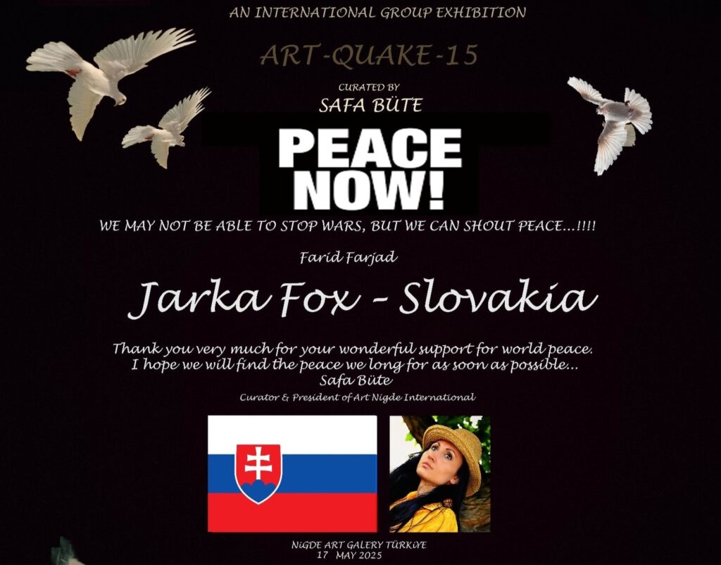 PEACE NOW -International Art Exhibition, Nigde, Turkey 