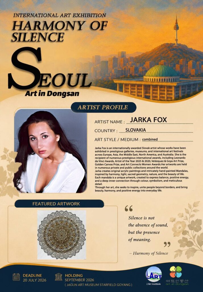 2026 Seoul South Korea HARMONY of SILENCE international exhibition 
