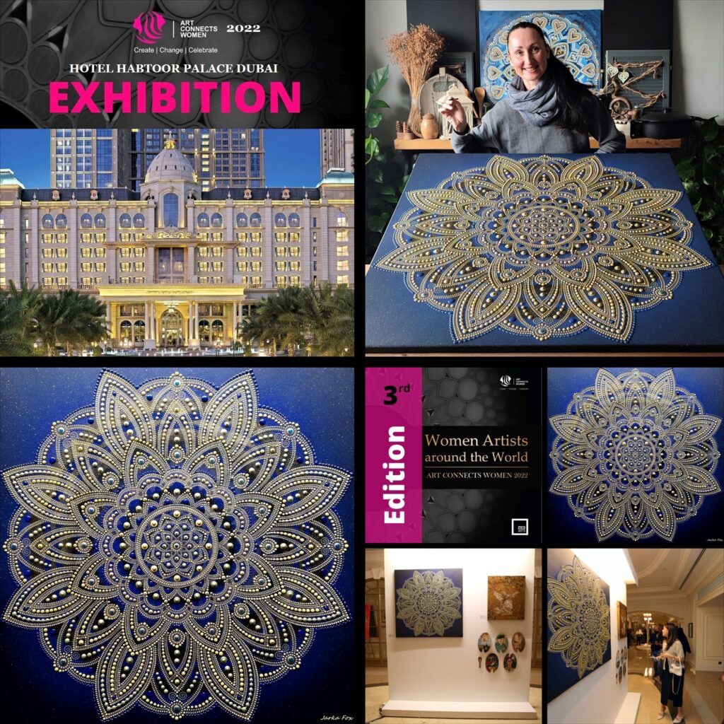 Dubai UAE 2022- ART CONNECTs WOMEN" International Art Exhibition at Al Habtoor Palace 